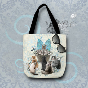 A Tisket a Tasket Cats in a Basket - Tote Bag