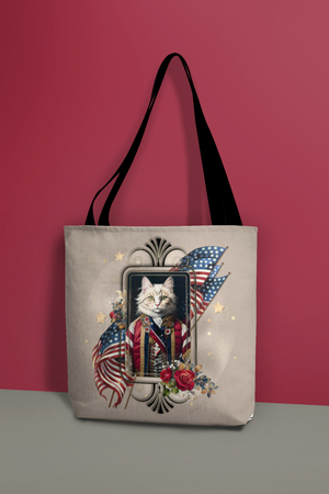 Patriotic Persian Cat - Tote Bag