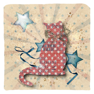 Freedom Cat - Throw Pillow