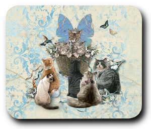 A Tisket a Tasket Cats in a Basket - Mouse Pad