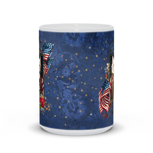 Patriotic Persian Cat - White Mug