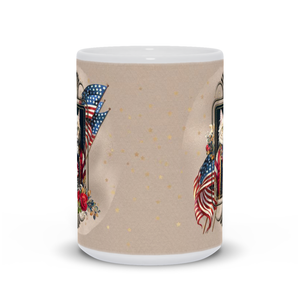 Patriotic Persian Cat - White Mug