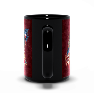 Patriotic Persian Cat - Black Mug