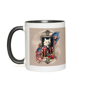 Patriotic Persian Cat - Accent Mug