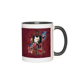 Patriotic Persian Cat - Accent Mug