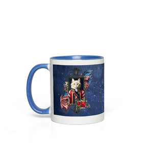 Patriotic Persian Cat - Accent Mug