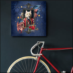 Patriotic Persian Cat - Canvas Print