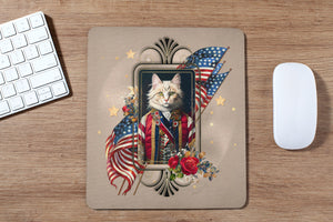 Patriotic Persian Cat - Mouse Pad