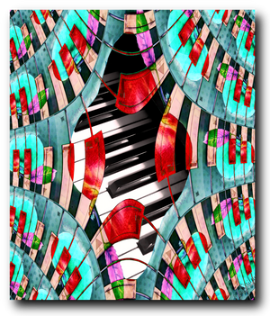 Piano Keys Sway - Canvas Print