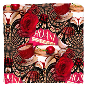 Life is a Cup of Cherries - Throw Pillow - Lisa Dailey Black Cat Art & Design