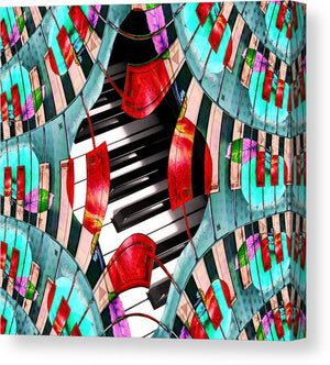 Piano Keys Sway - Canvas Print