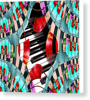 Piano Keys Sway - Canvas Print