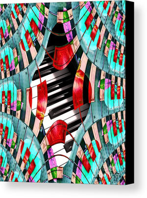 Piano Keys Sway - Canvas Print