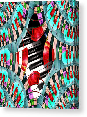 Piano Keys Sway - Canvas Print