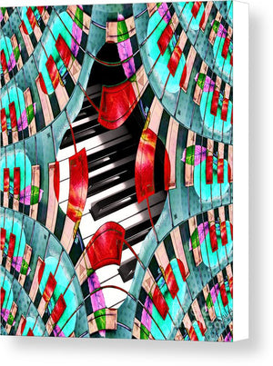 Piano Keys Sway - Canvas Print