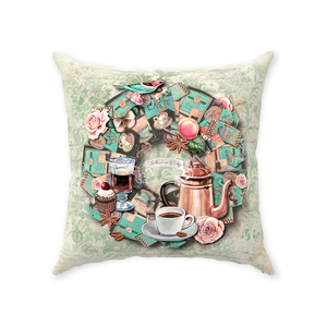 For the Love of Coffee - Throw Pillow