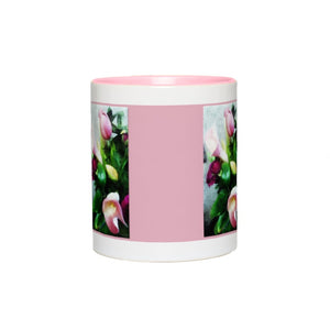 Flower Bouquet - Accent Mug - Lisa Dailey Black Cat Art & Design