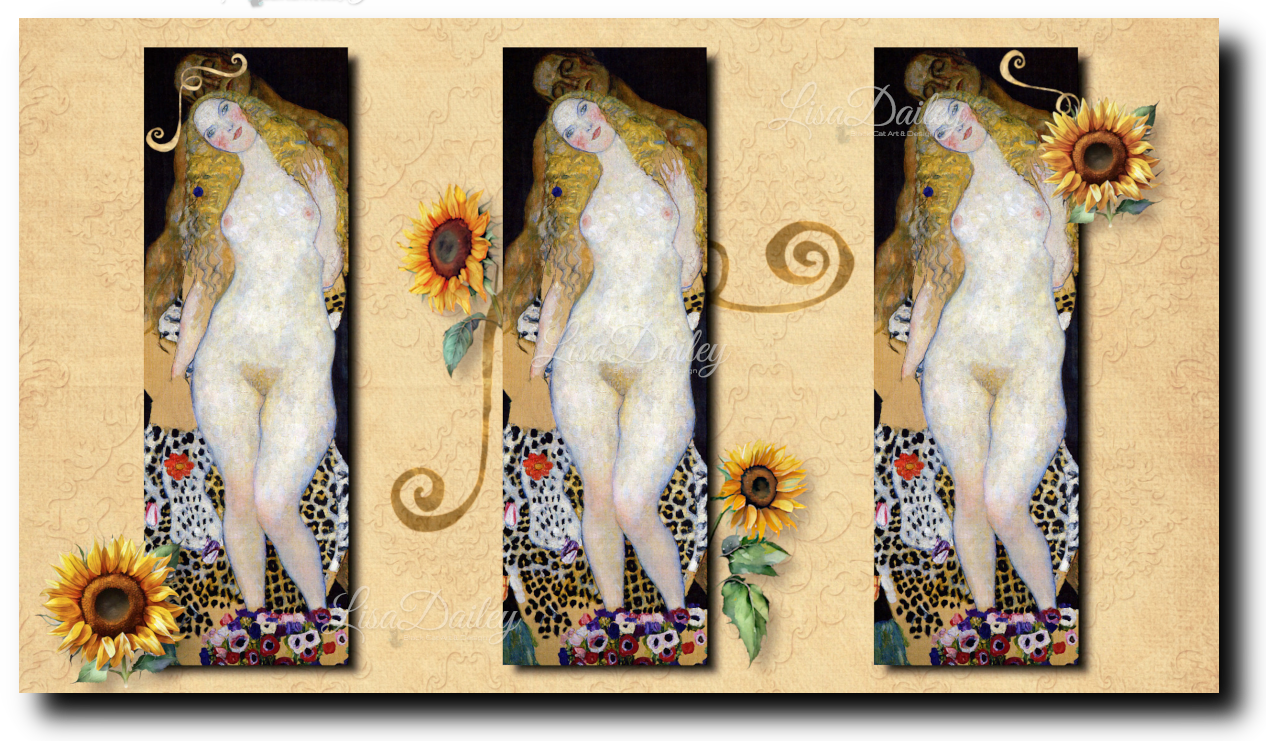 Gustav Klimt Adam and Eve - Canvas Print