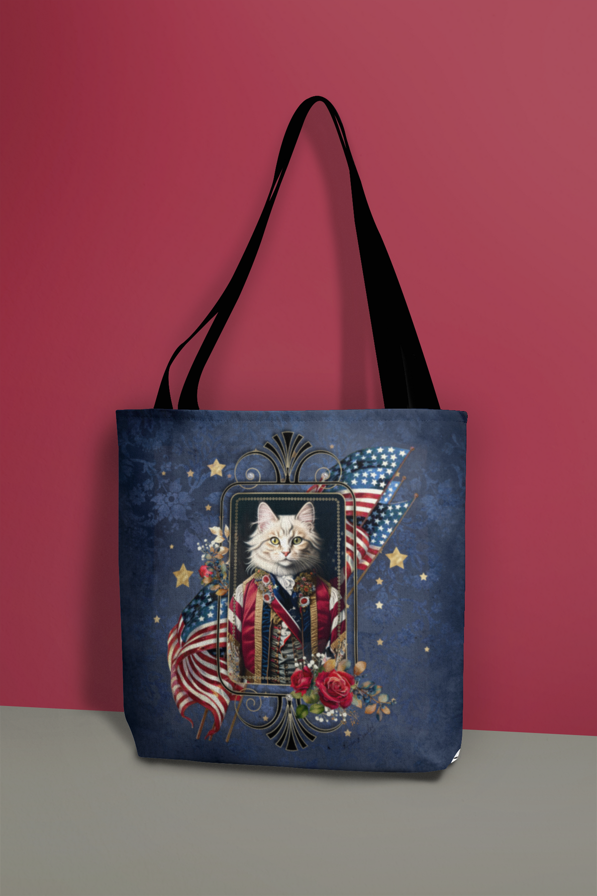 Patriotic Persian Cat - Tote Bag
