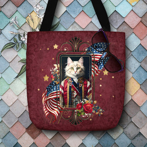 Patriotic Persian Cat - Tote Bag