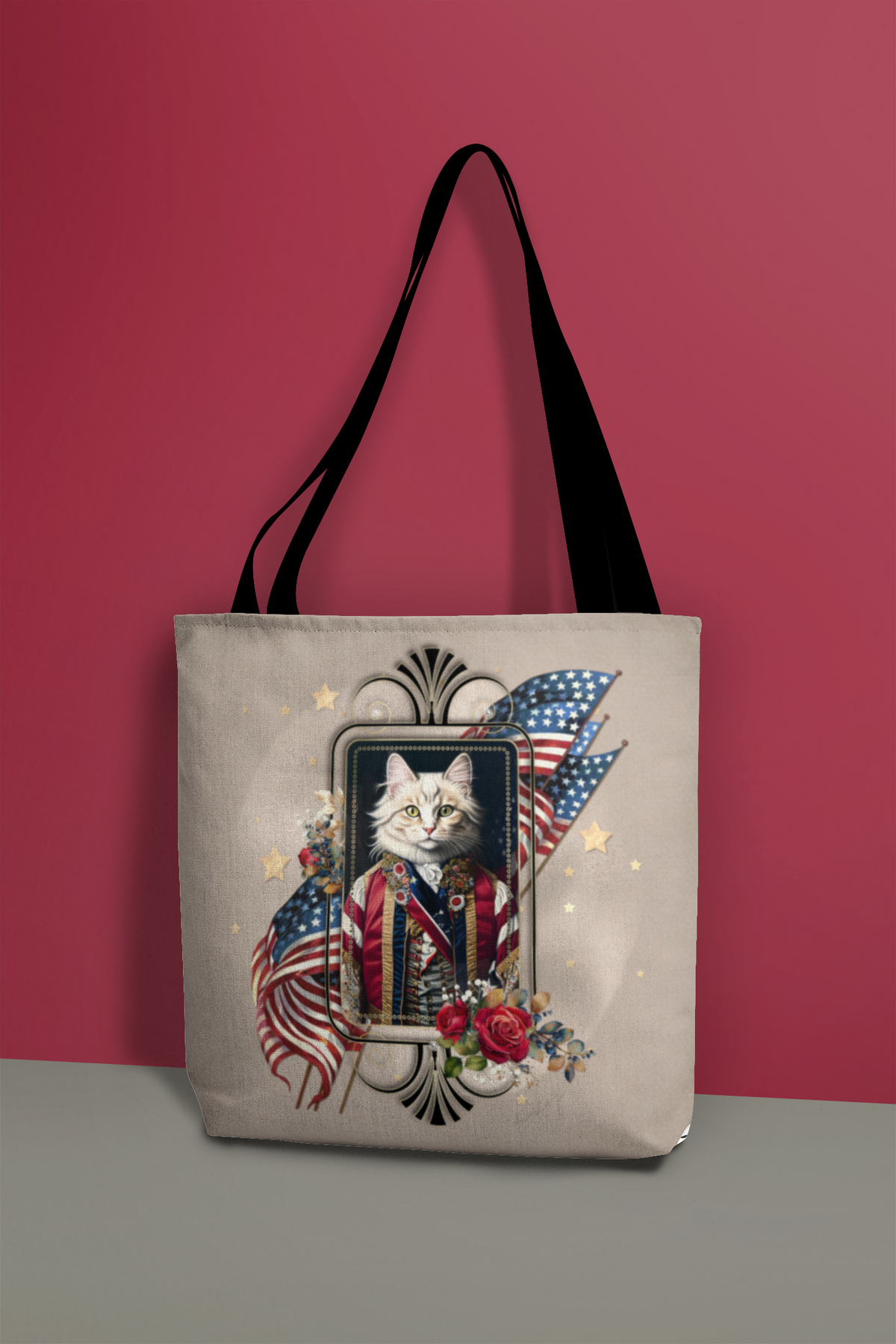 Patriotic Persian Cat - Tote Bag