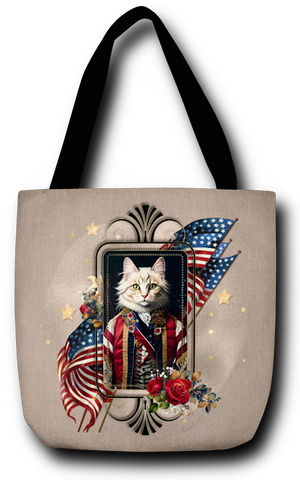 Patriotic Persian Cat - Tote Bag