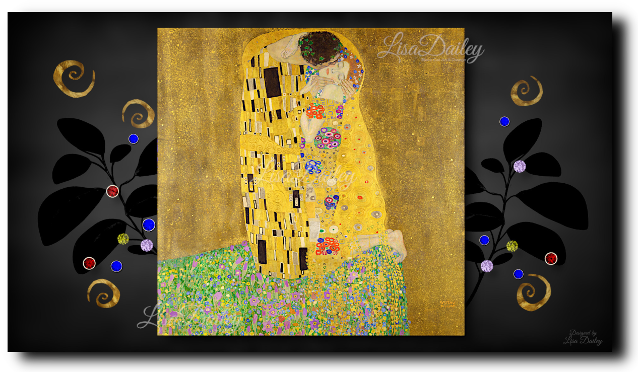 Gustav Klimt The Kiss - Canvas Print