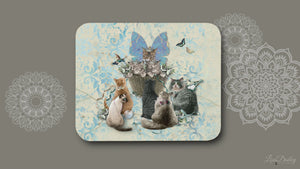 A Tisket a Tasket Cats in a Basket - Mouse Pad