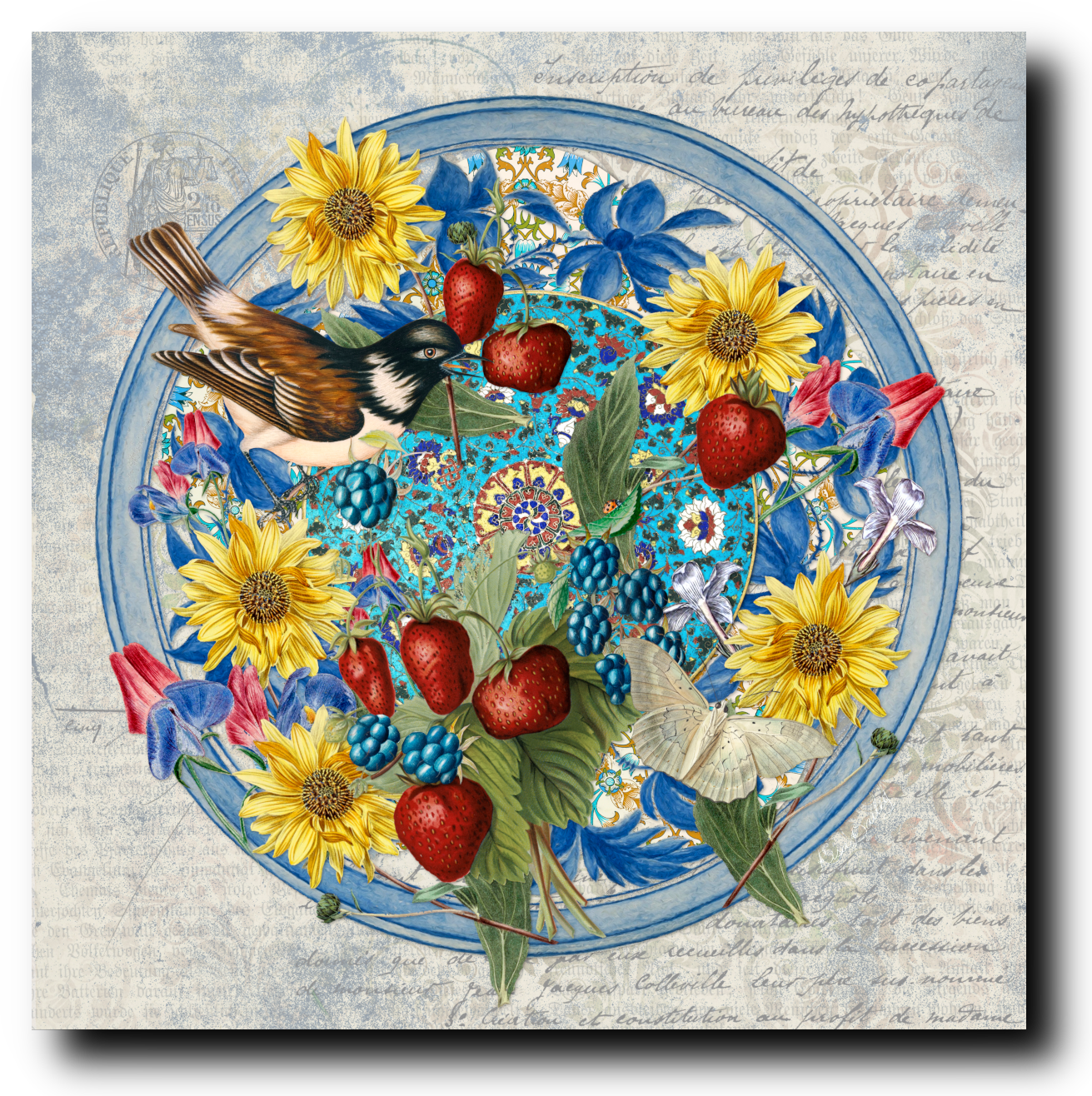 Blue Dutchess - Canvas Print