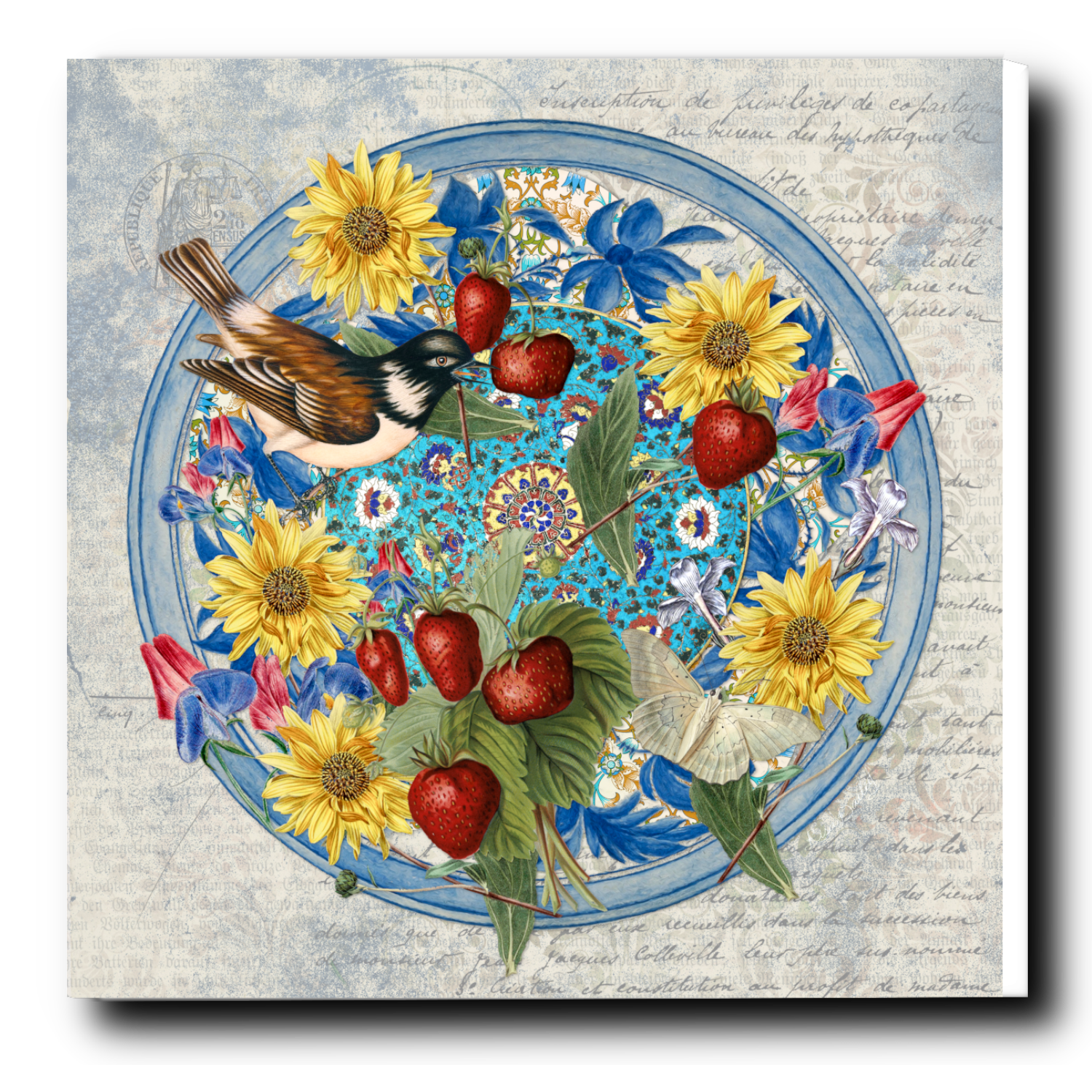 Blue Dutchess - Canvas Print