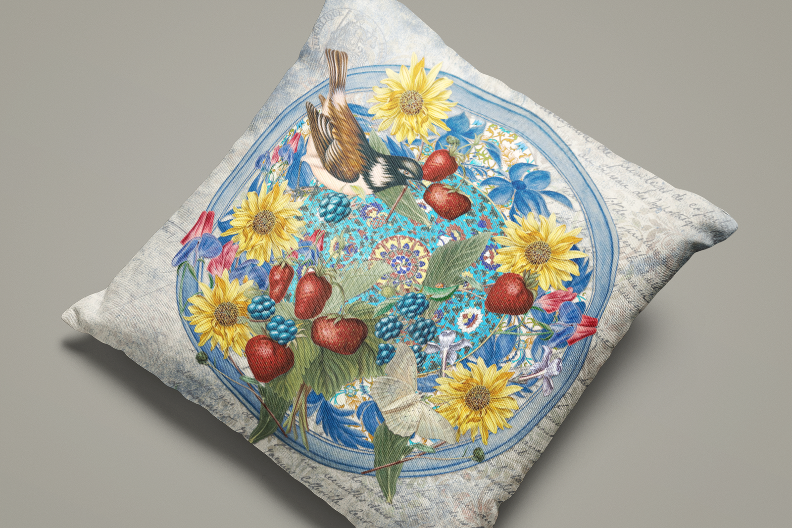 Blue Dutchess - Throw Pillow