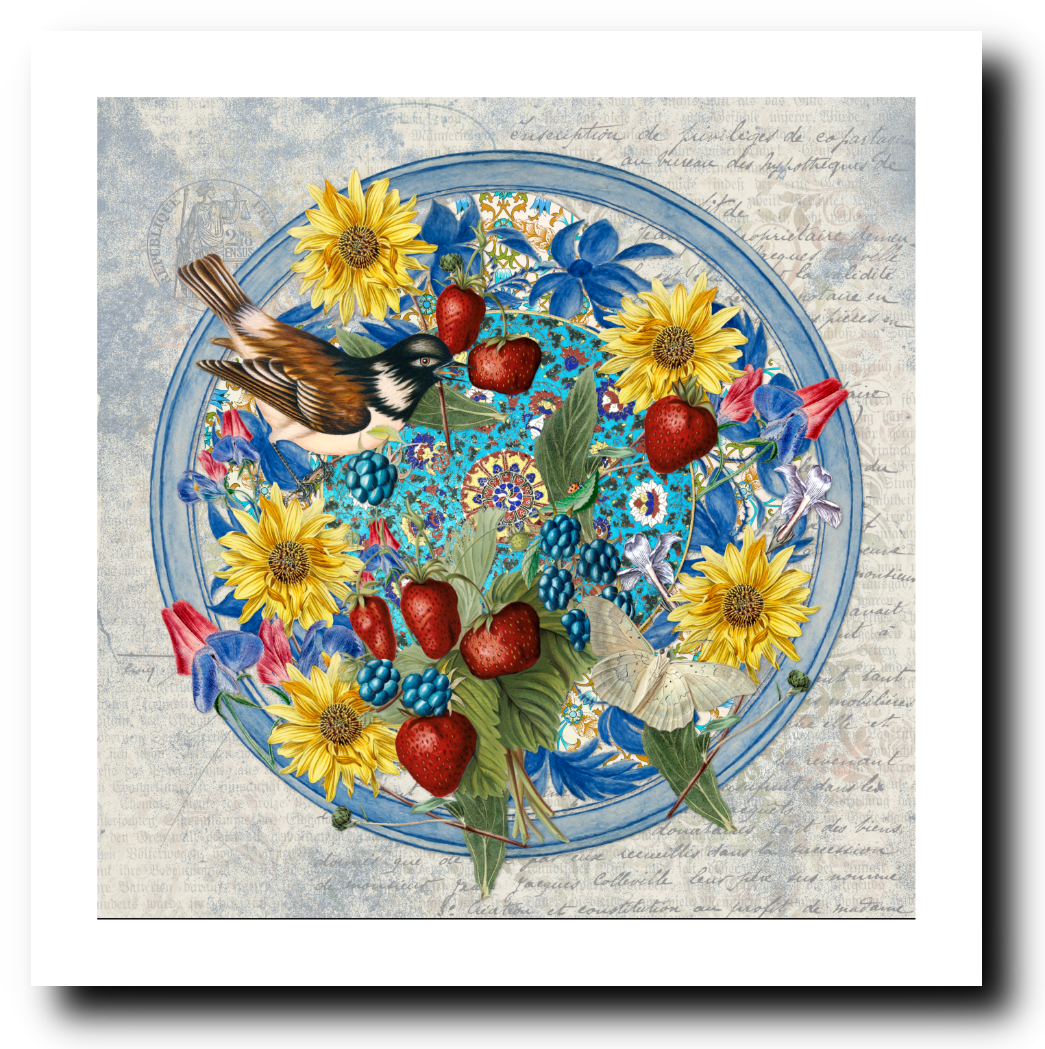 Blue Dutchess - Art Print