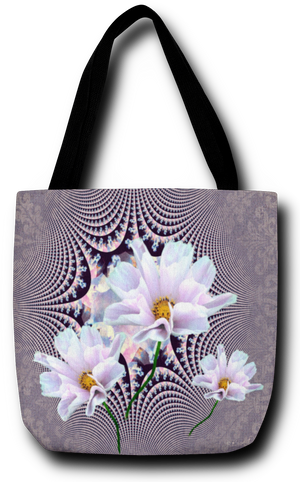 Lavender Beauties - Tote Bag - Lisa Dailey Black Cat Art & Design