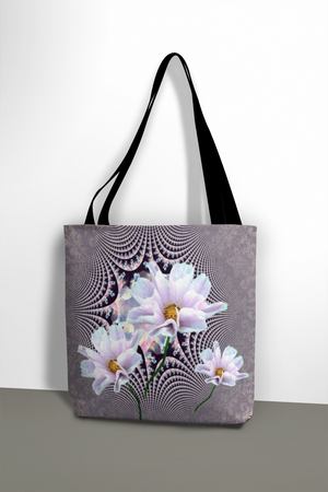 Lavender Beauties - Tote Bag - Lisa Dailey Black Cat Art & Design