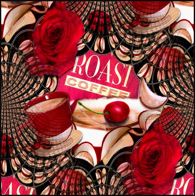 Life is a Cup of Cherries - Tote Bag - Lisa Dailey Black Cat Art & Design