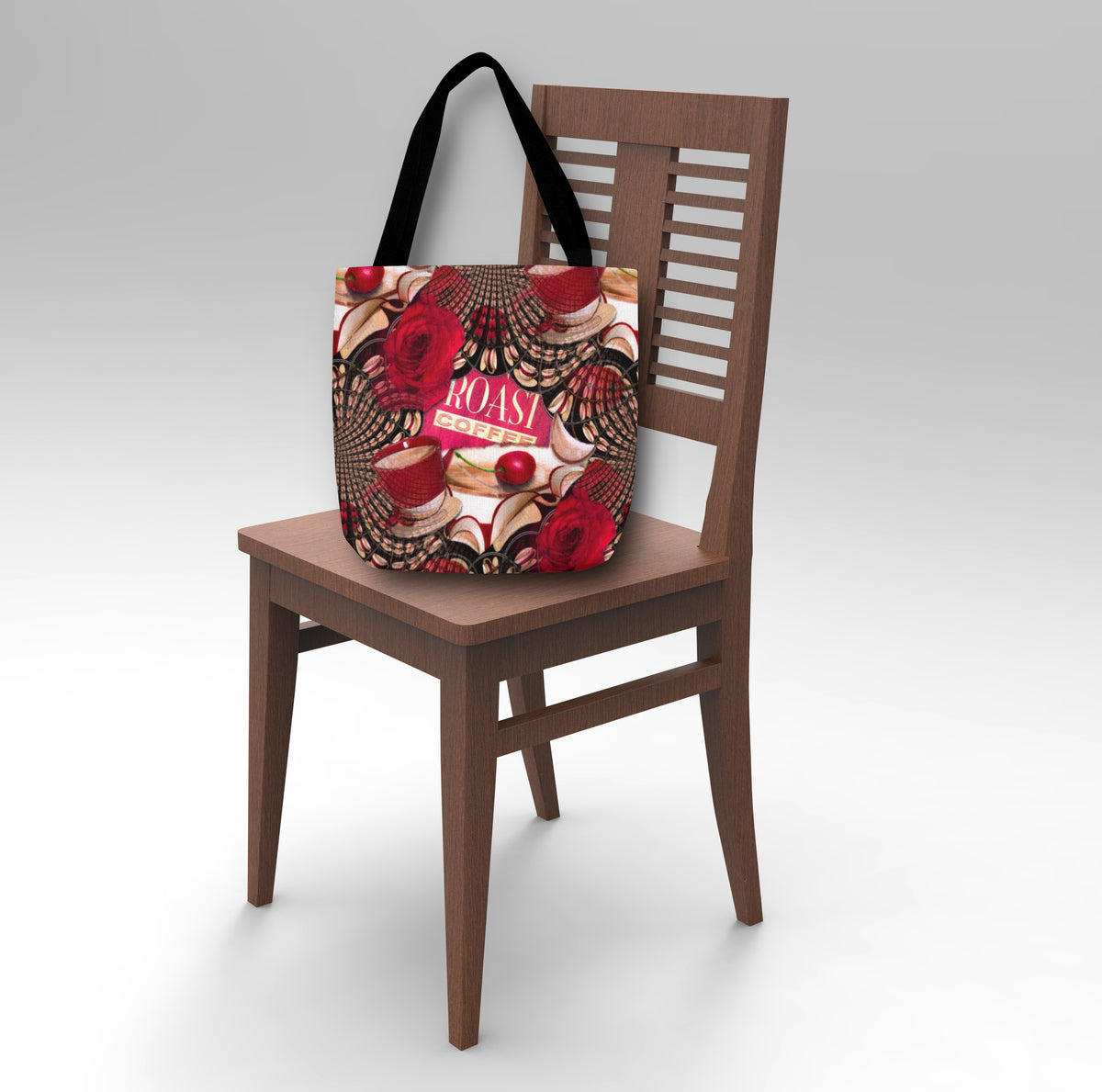 Life is a Cup of Cherries - Tote Bag - Lisa Dailey Black Cat Art & Design
