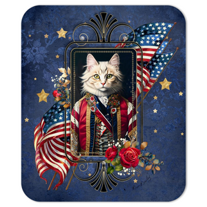 Patriotic Persian Cat - Mouse Pad