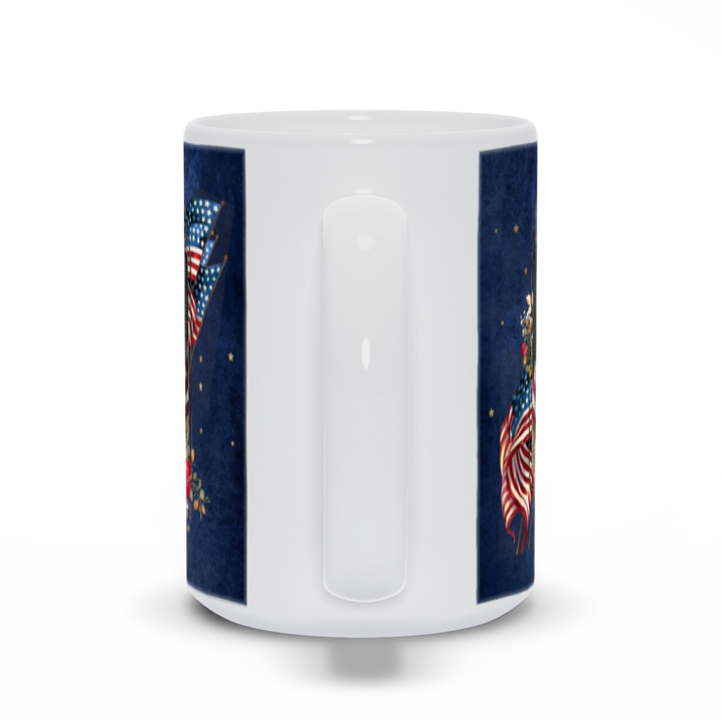 Patriotic Persian Cat - White Mug