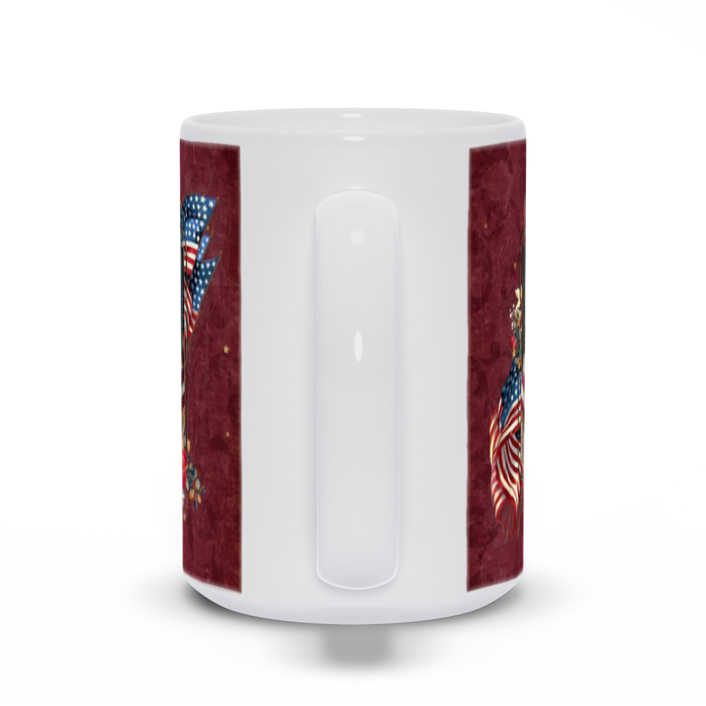 Patriotic Persian Cat - White Mug