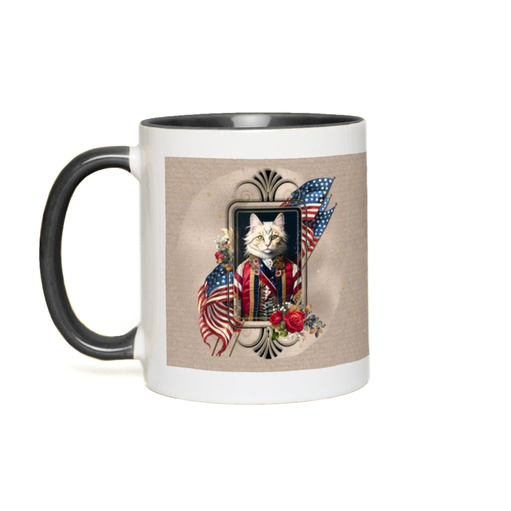 Patriotic Persian Cat - Accent Mug