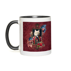 Patriotic Persian Cat - Accent Mug