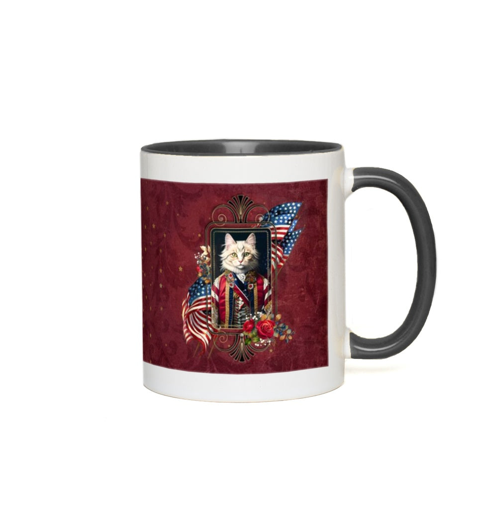 Patriotic Persian Cat - Accent Mug