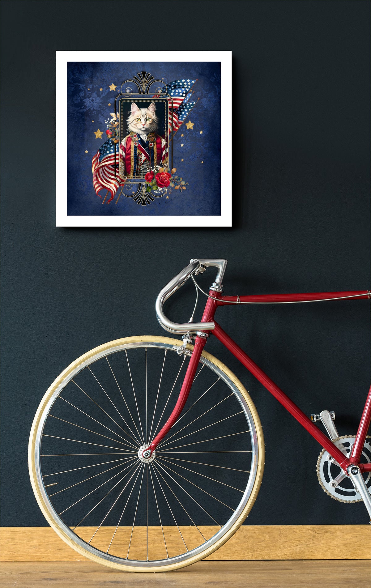 Patriotic Persian Cat - Art Print