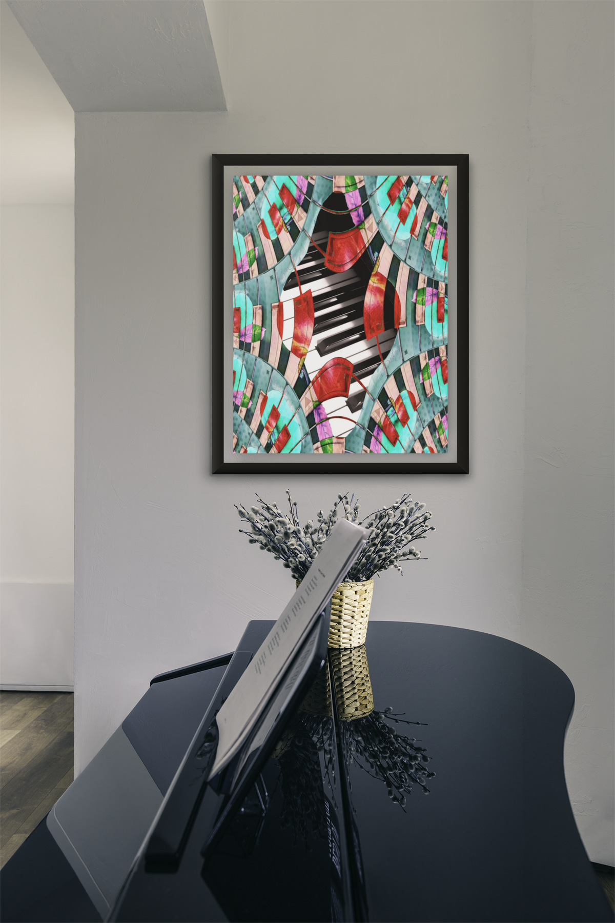 Piano Keys Sway - Canvas Print