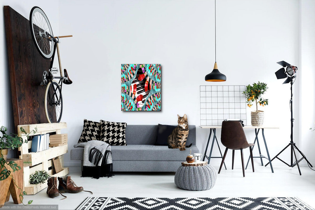 Piano Keys Sway - Canvas Print