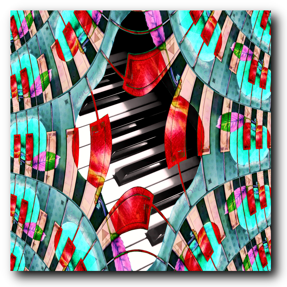 Piano Keys Sway - Canvas Print