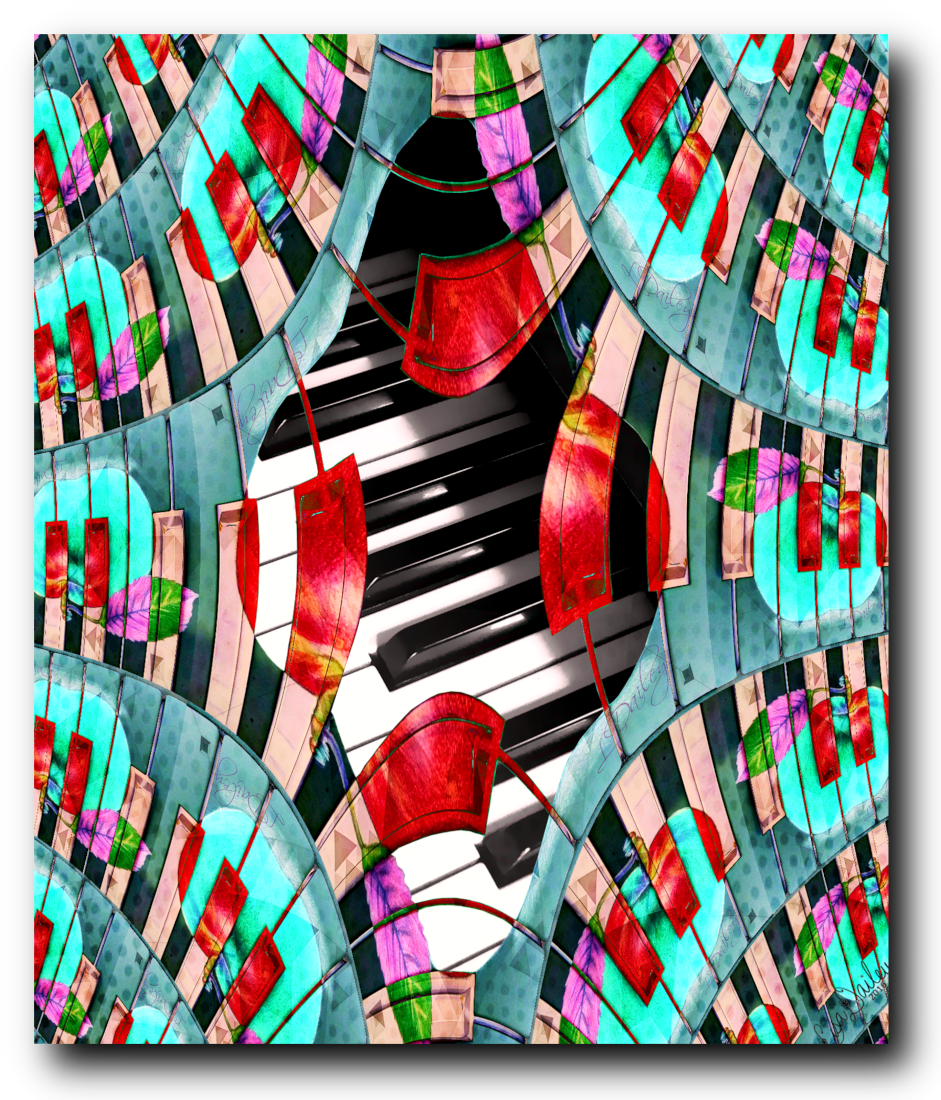 Piano Keys Sway - Canvas Print