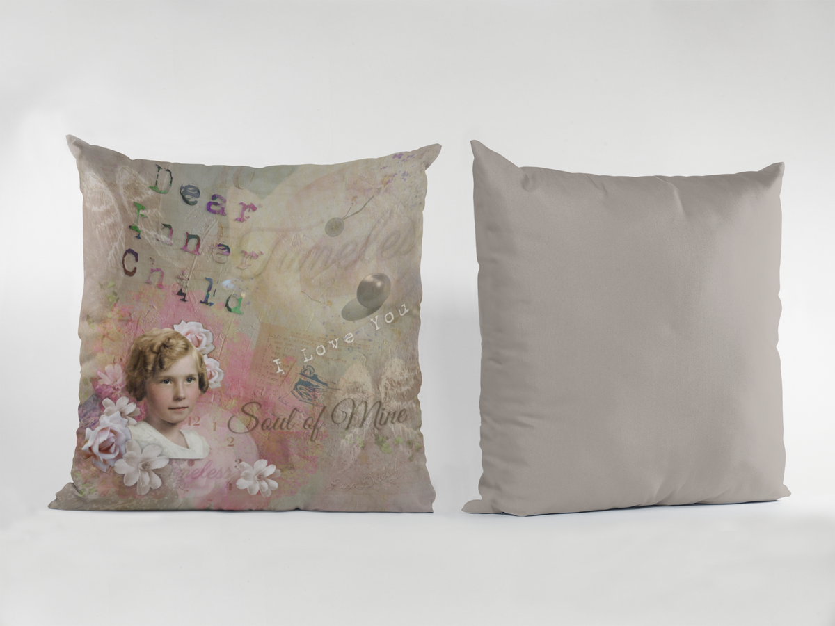 Soul 'O Mine - Throw Pillow - Lisa Dailey Black Cat Art & Design