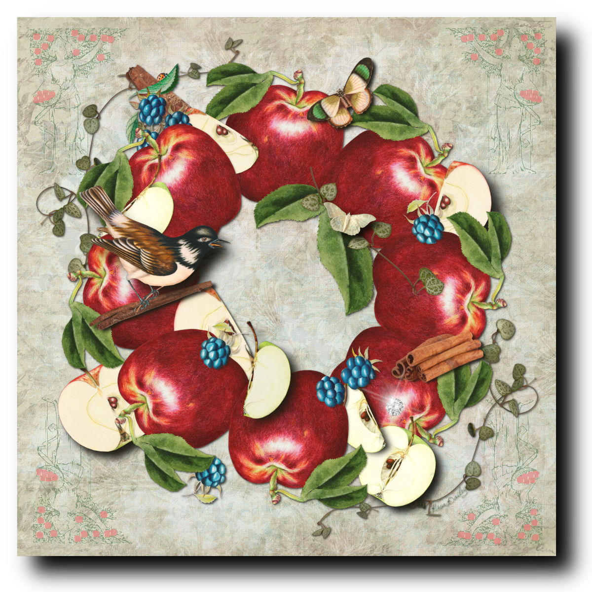 Sweet Apple Pie - Vintage - Canvas Print