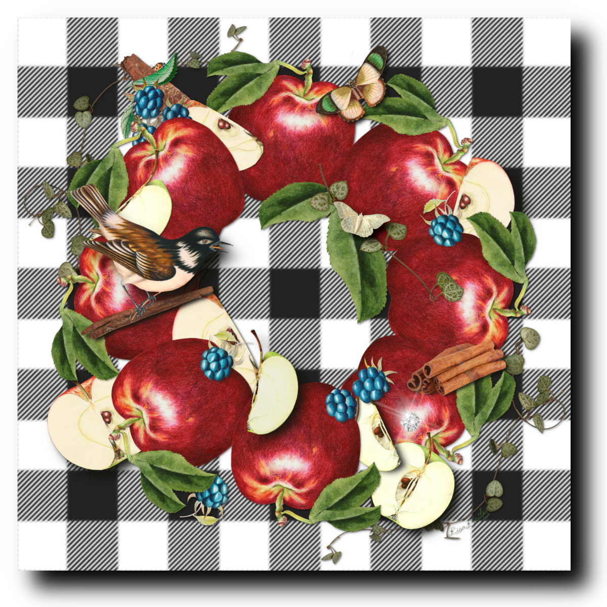 Sweet Apple Pie - Buffalo Print - Canvas Print